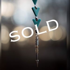 SOLD****Turquoise Arrow Car Charm